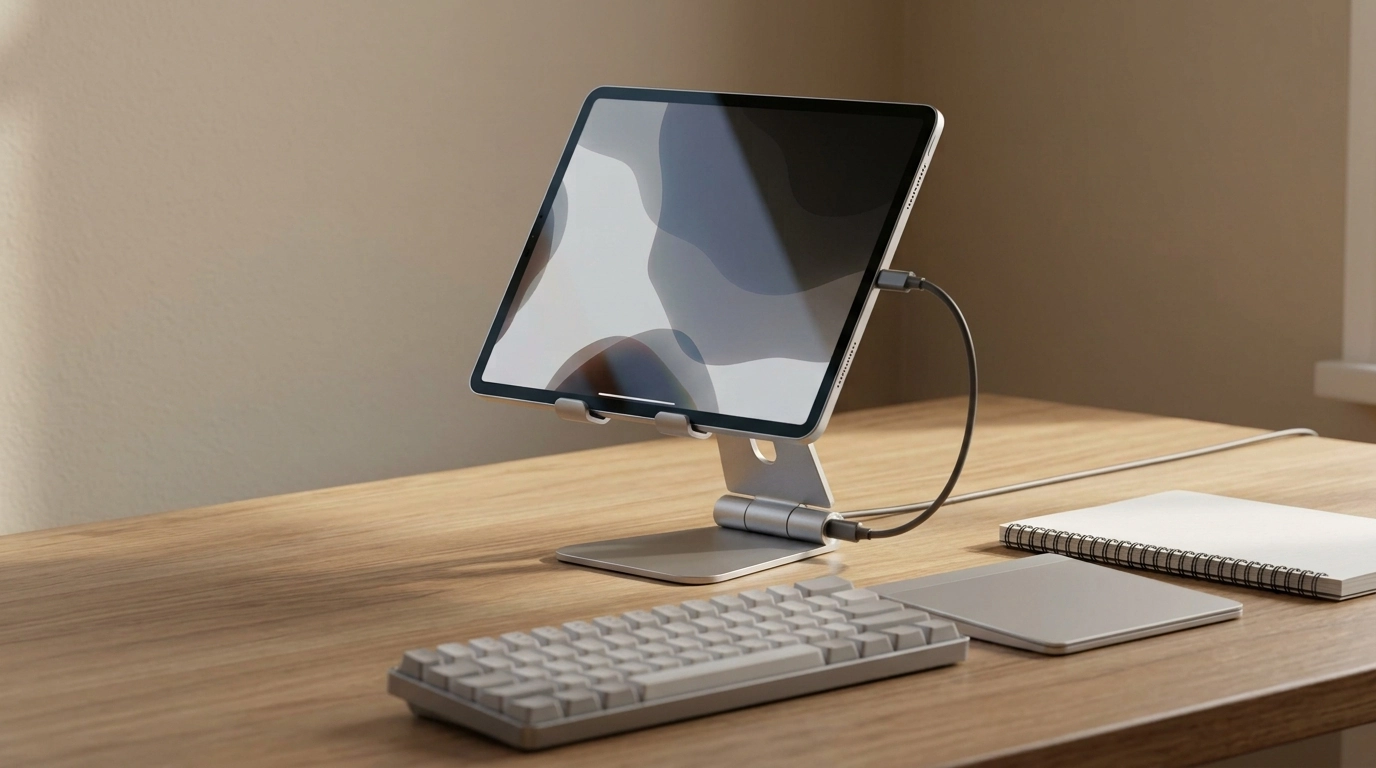 Adjustable Aluminum Stand for iPhone & iPad Desks